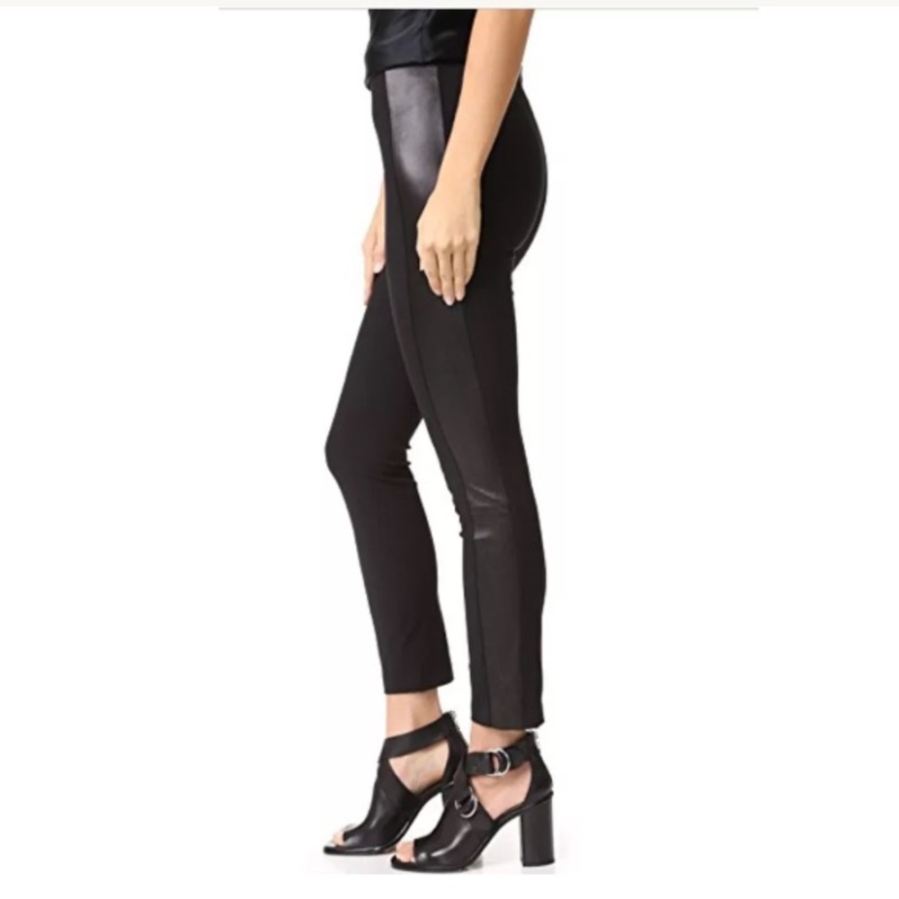 Rag & Bone Dani Crop Pants with Leather size 2 NEW